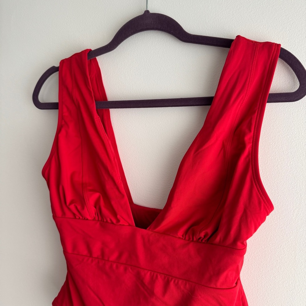 Andie Red Mykonos Swim Suit Size Small - Picture 3 of 5